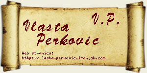 Vlasta Perković vizit kartica